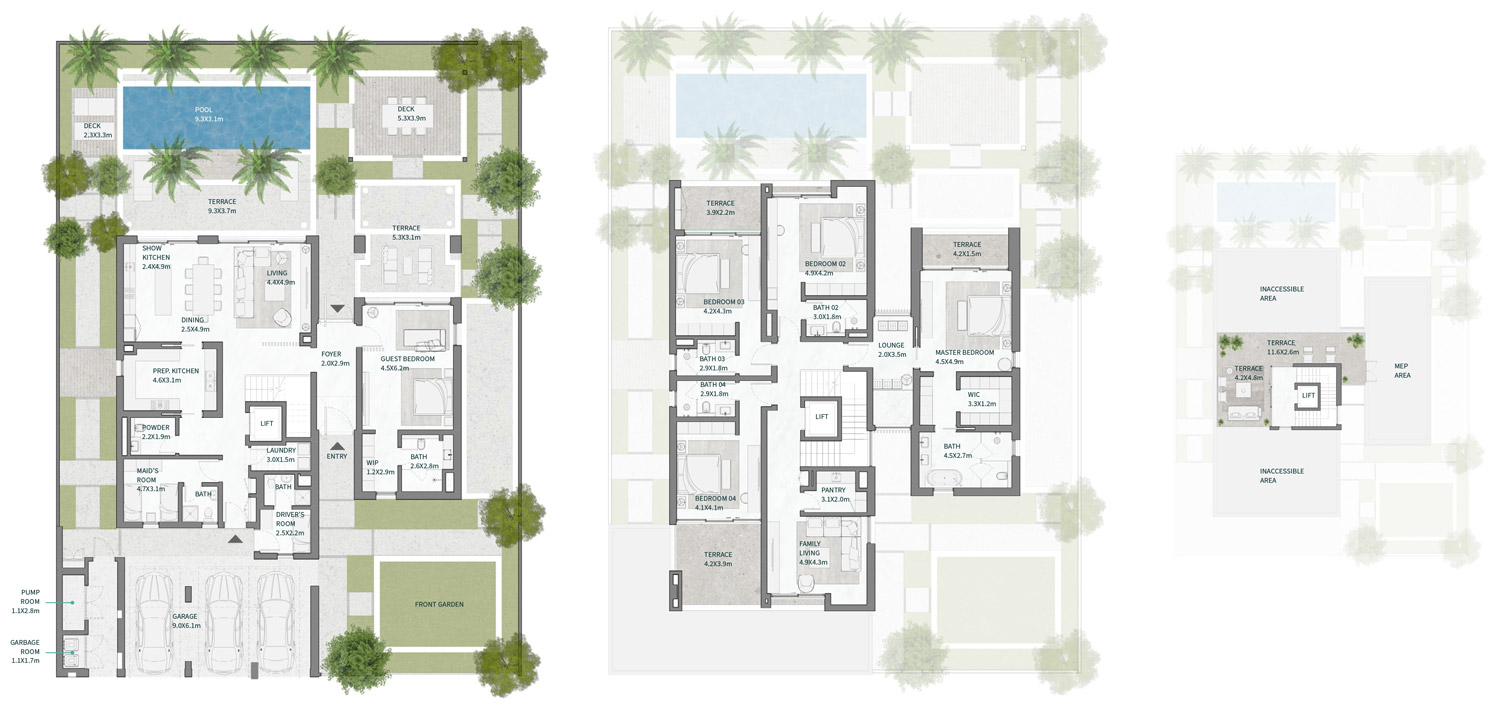 Floor Plans of District One West