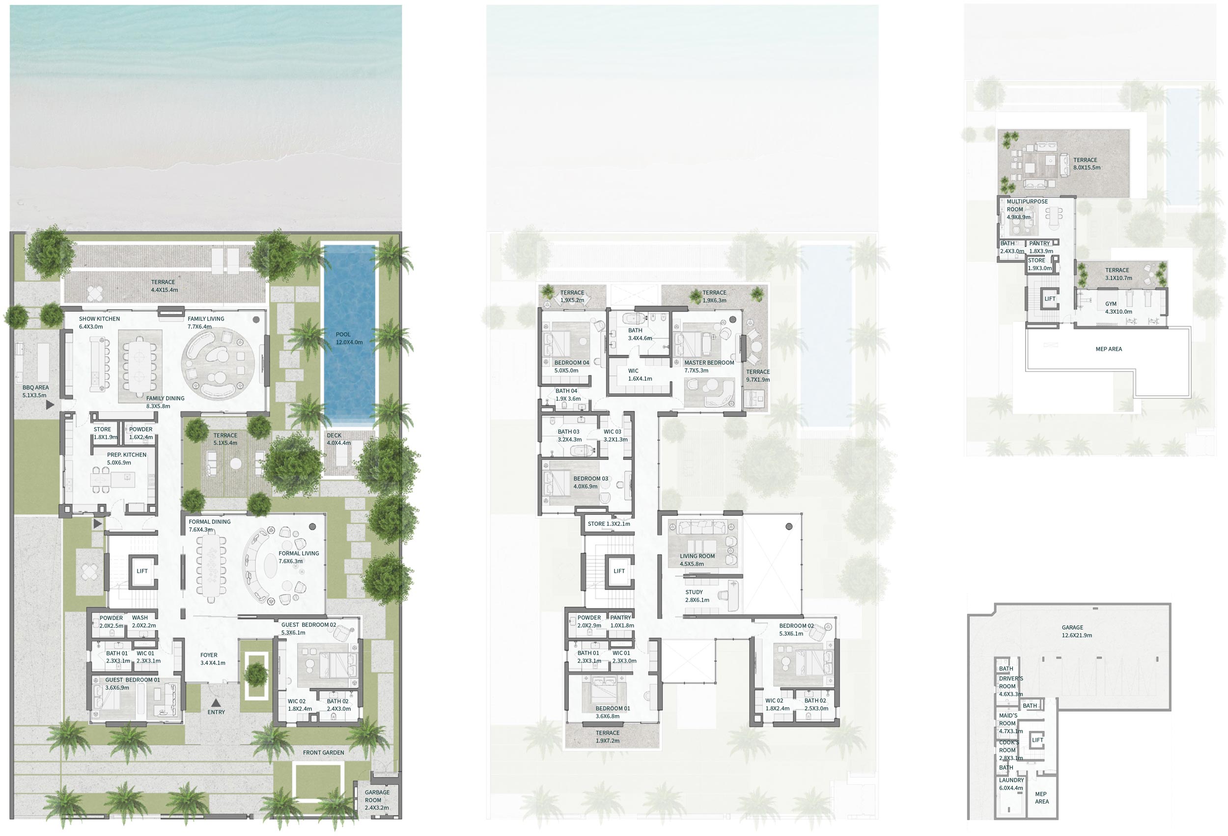 Floor Plans of District One West
