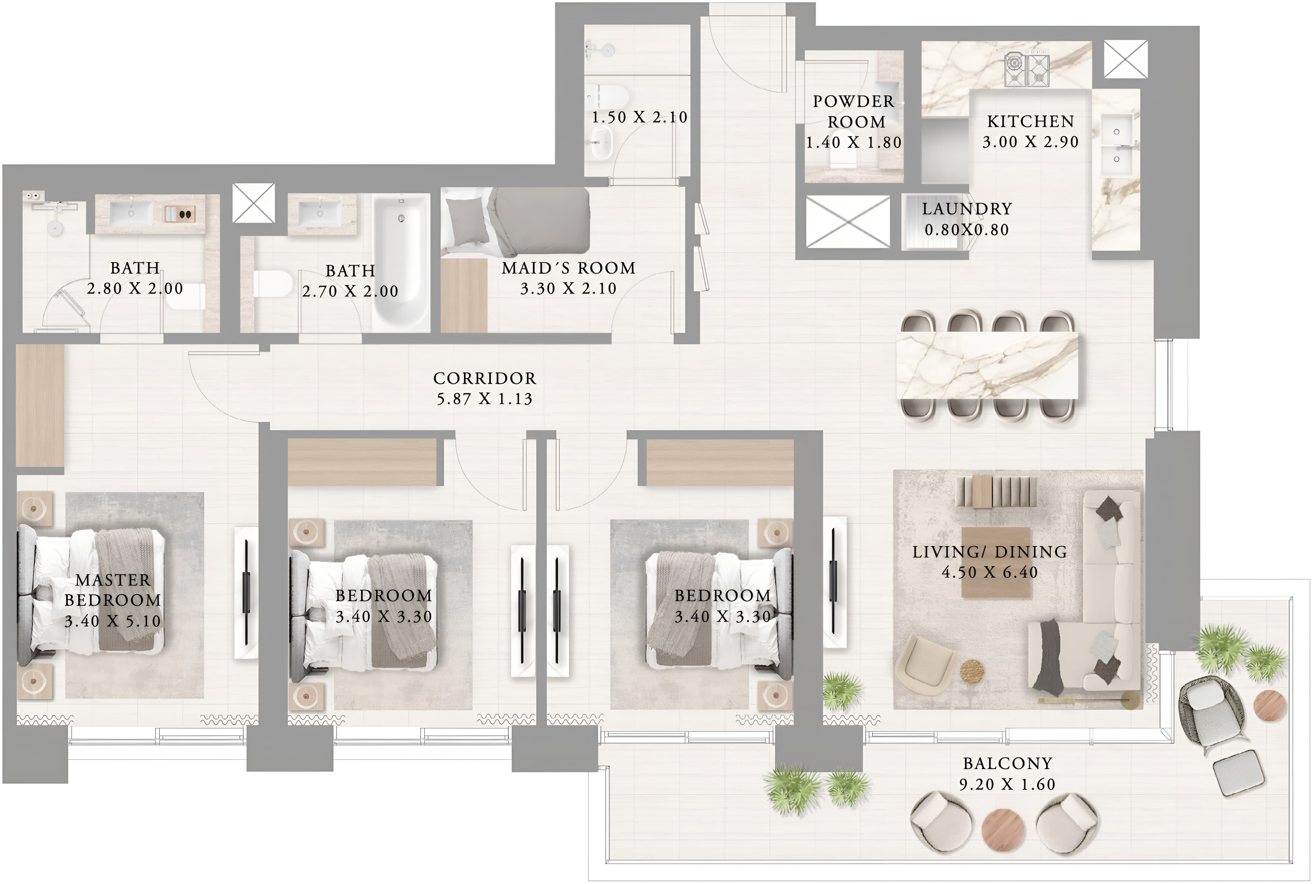 Floor Plans of Emaar Palace Residences North
