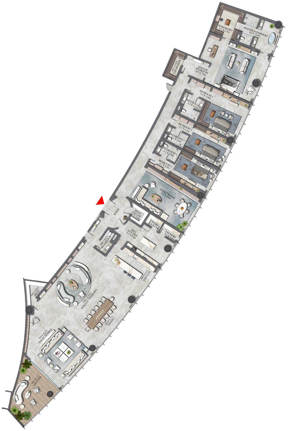 Floor Plans of Emaar The Residence Burj Khalifa