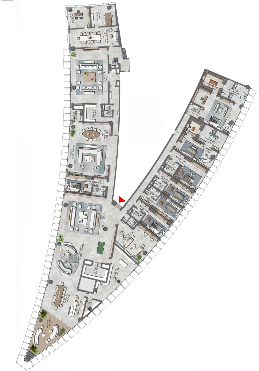 Floor Plans of Emaar The Residence Burj Khalifa