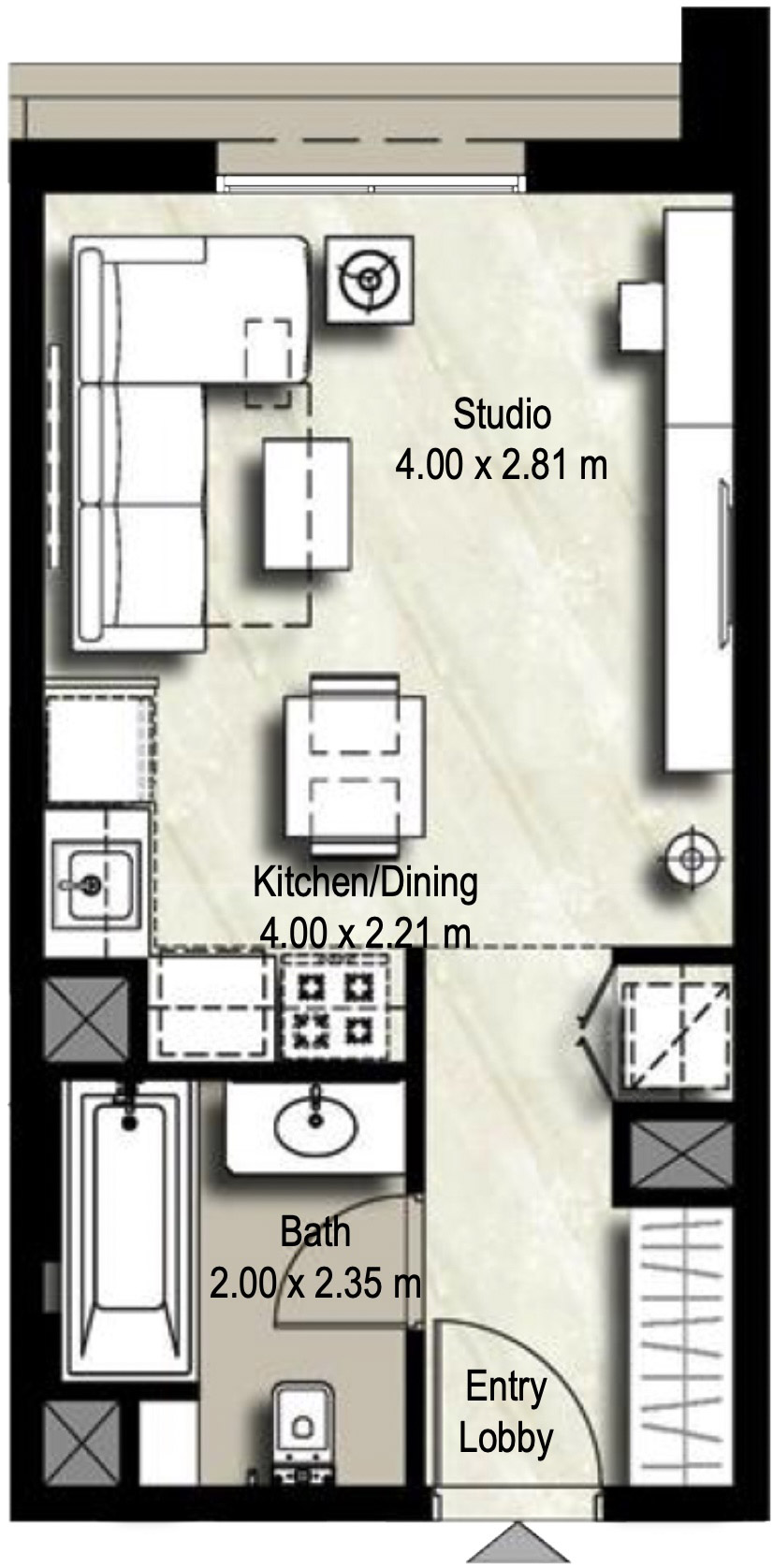 Floor Plans of NSHAMA Safi Apartments